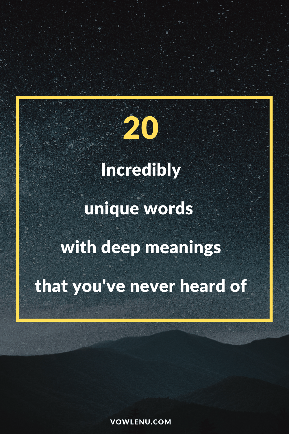 List Of Words With Deep Meaning